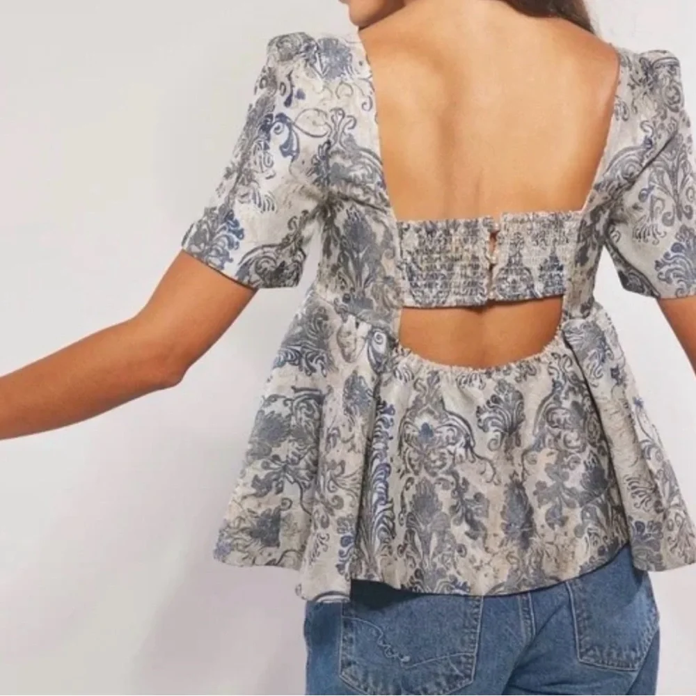 Free People Eloise Jacquard Blouse | Paisley | NWT Retails $168 | XS - Picture 11 of 12